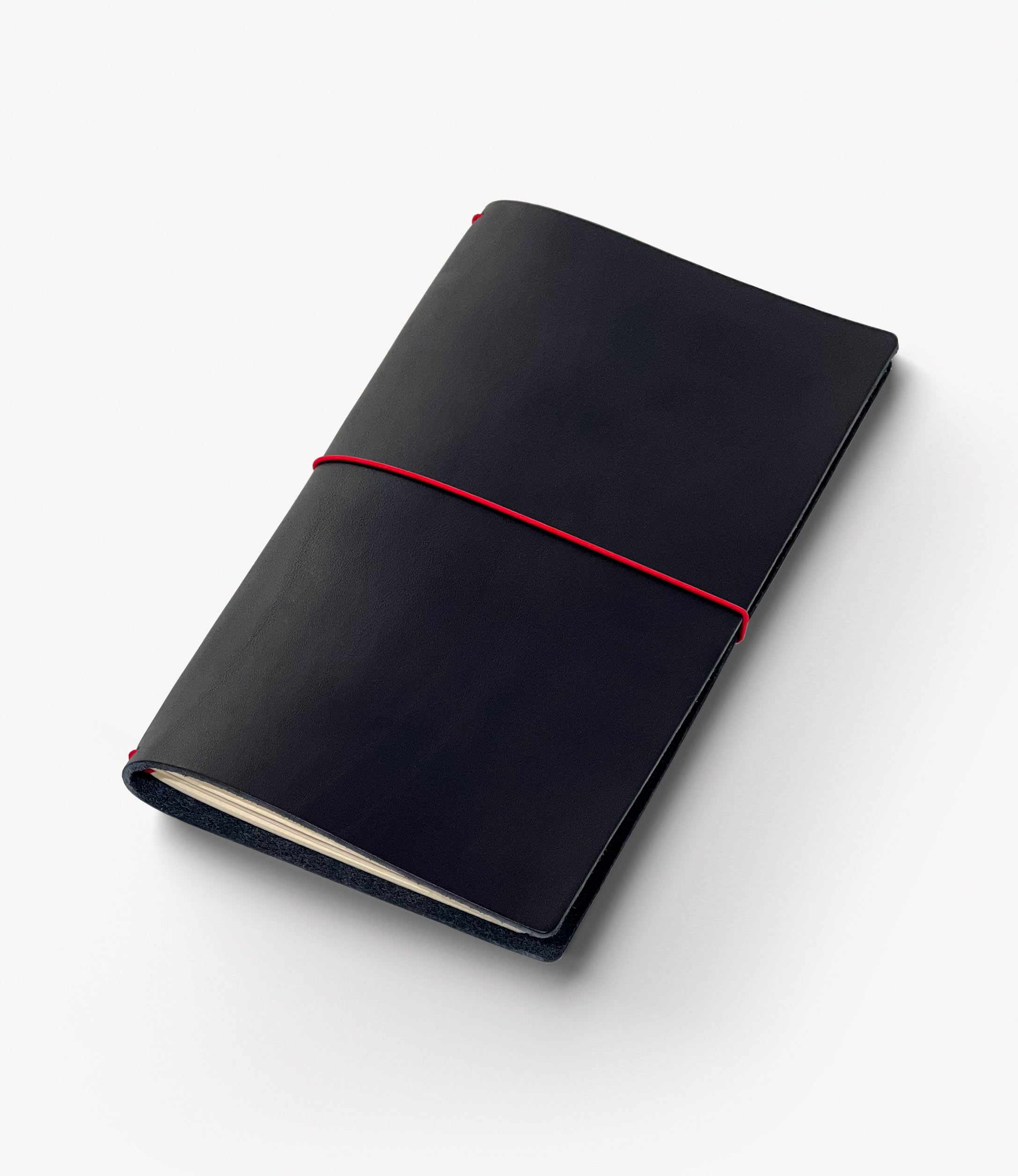 Acrobat Leather Notebook Cover. Slim size. Black color