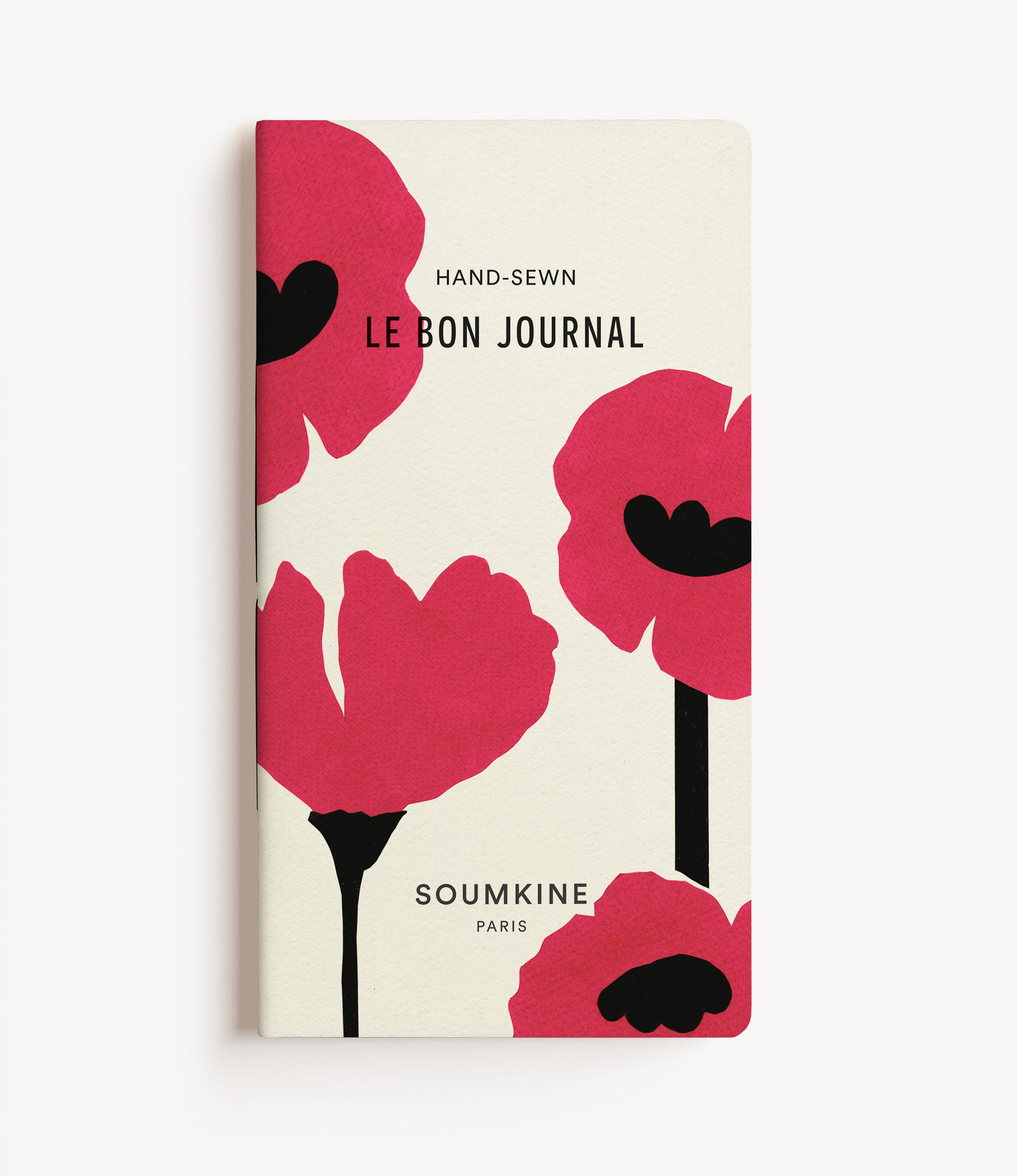 Le Bon Journal. Red Poppies Edition. Slim size.