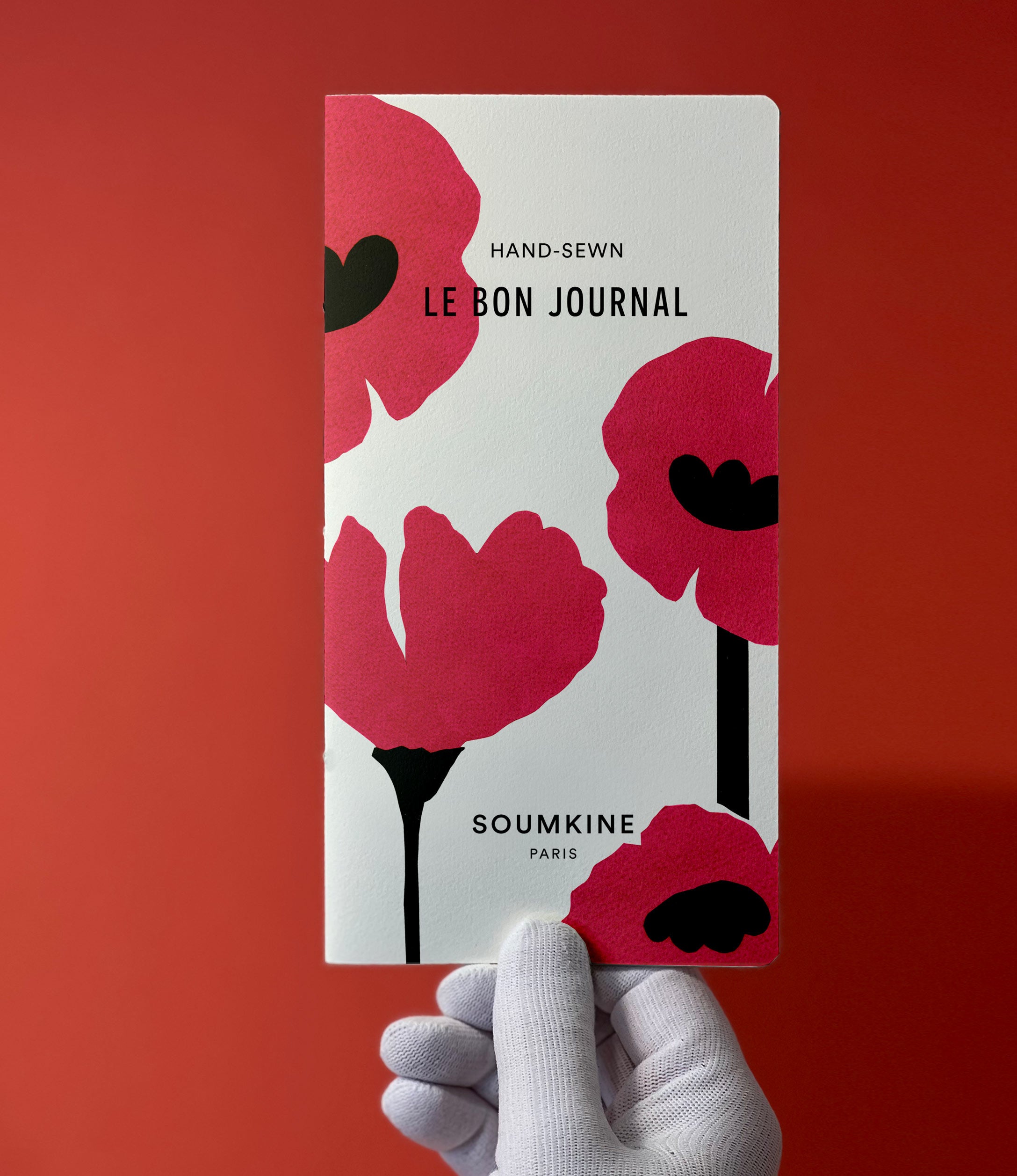Le Bon Journal. Red Poppies Edition. Slim size.