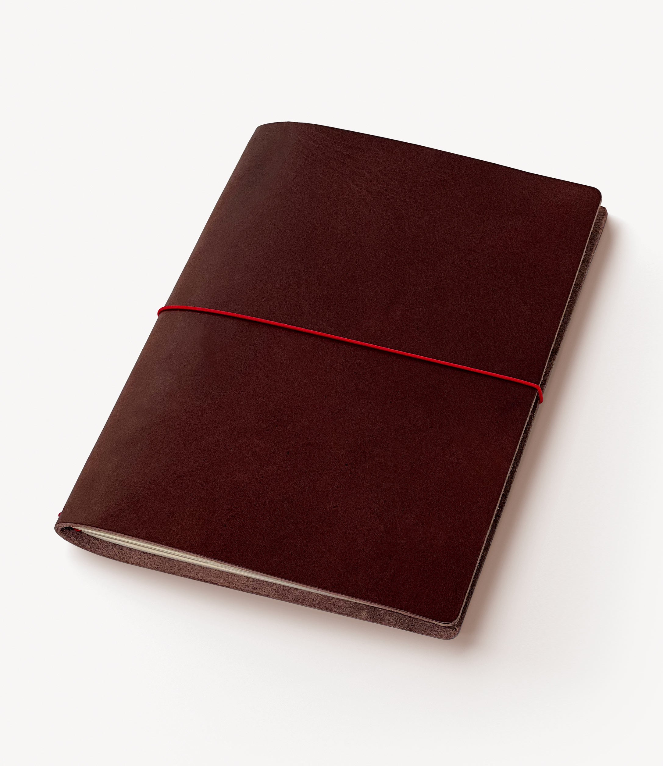 Acrobat Leather Notebook Cover. A5 size. Brown color