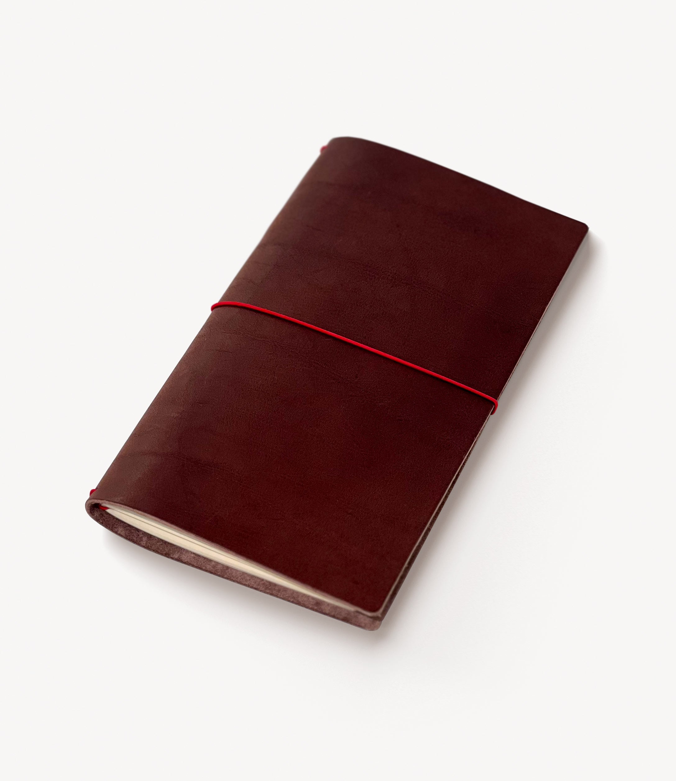 Acrobat Leather Notebook Cover. Slim size. Brown color