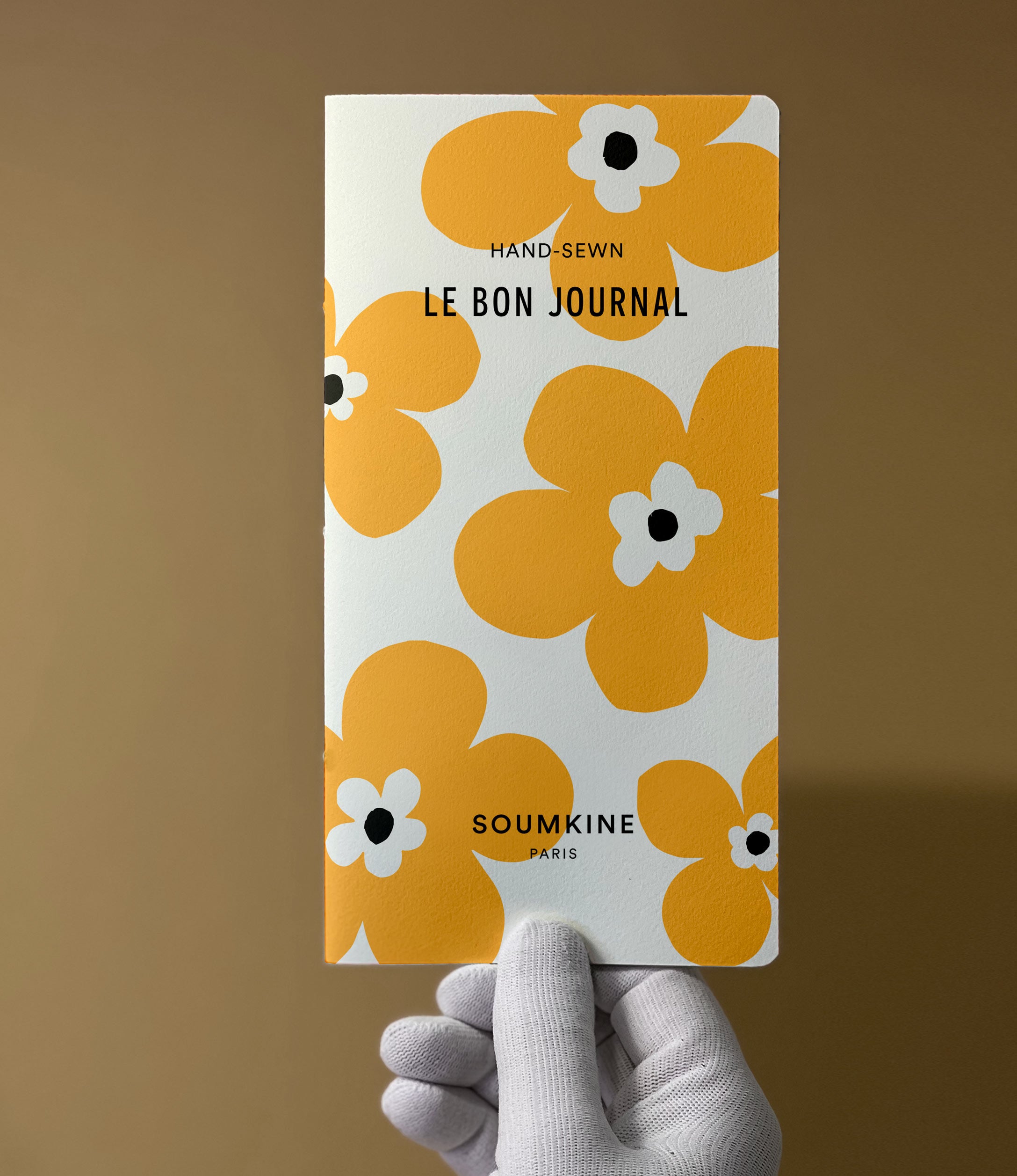 Le Bon Journal. Mustard Flowers Edition. Slim size.
